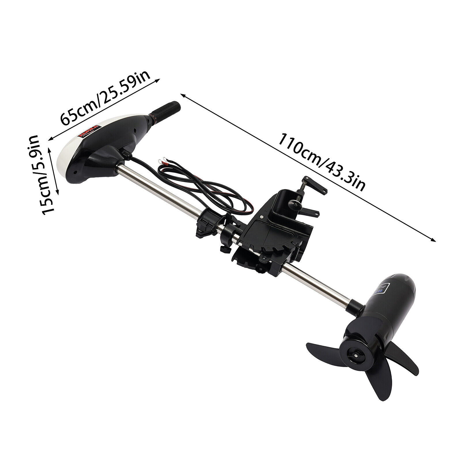 12V 65LBS Electric Outboard Mo - Fishing Kayak Trolling Motor ulasan dan harga