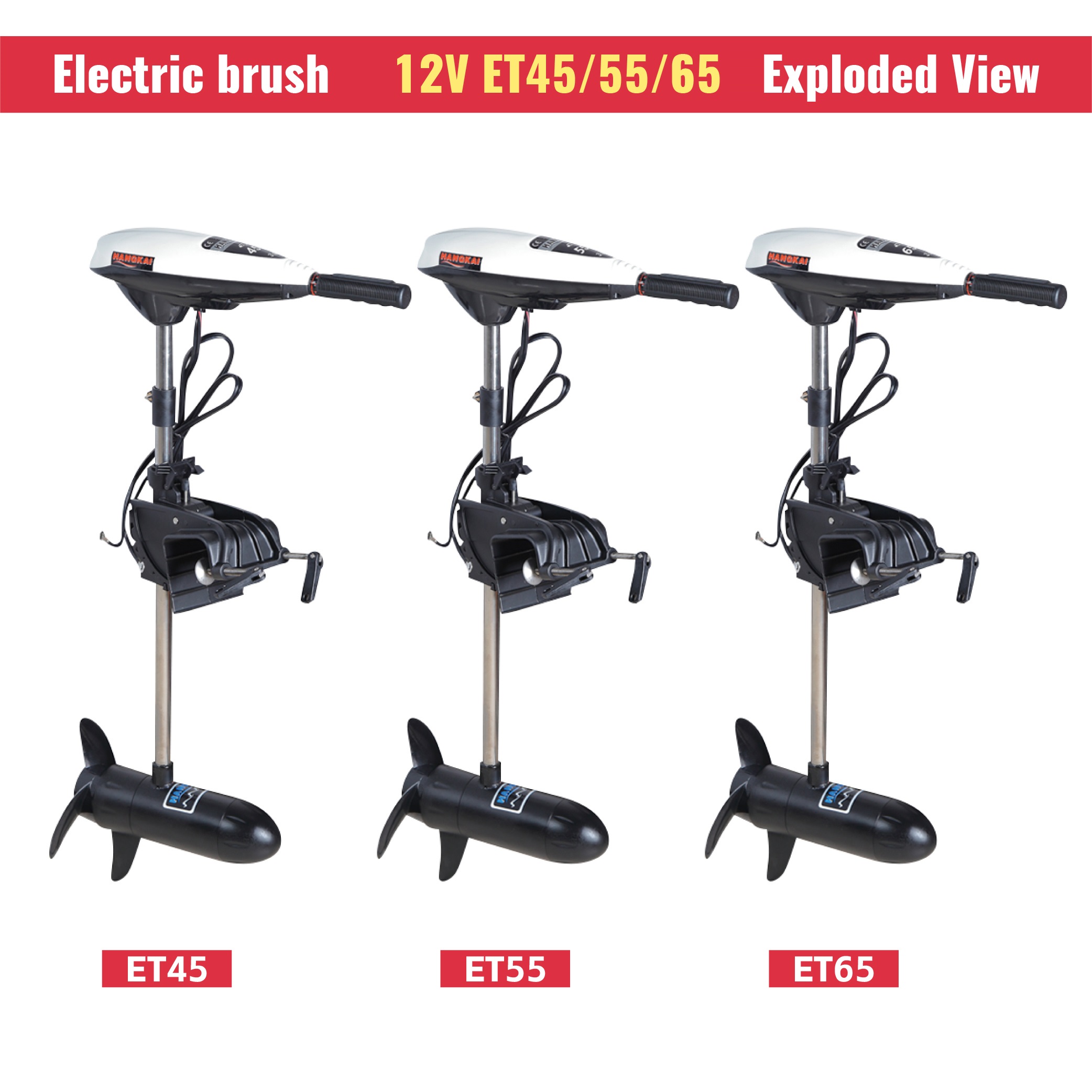 12V 600W 55LBS High Thrust Ele - Fishing Kayak Trolling Motor ulasan dan harga